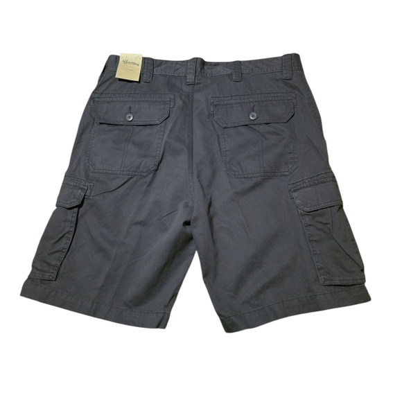 St. Johns Bay Gray Cargo Shorts - Picture 2 of 5